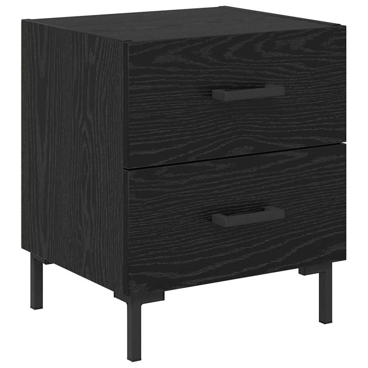 Natskab med skuffe Sort eg 40 x 35 x 47,5 cm Konstrueret træ