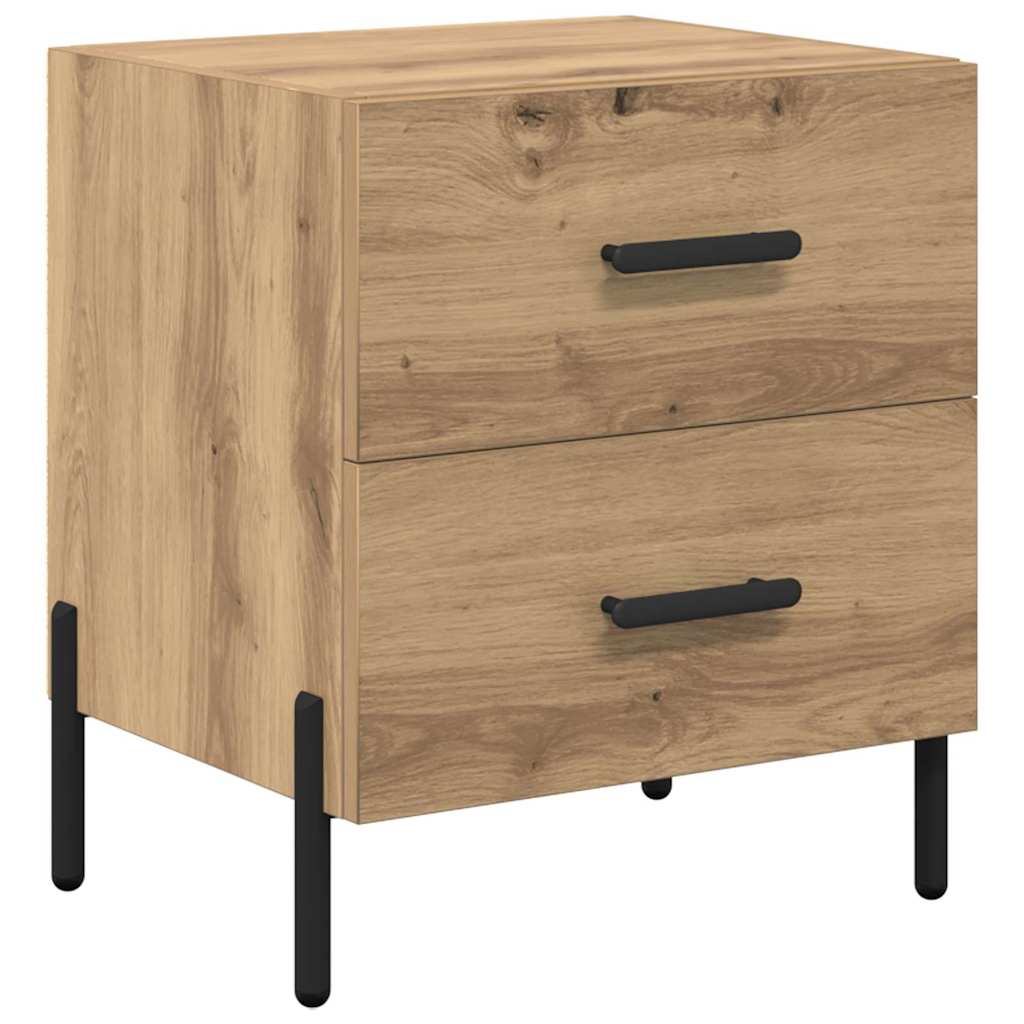 Natskab 2 pcs Artisan Egetræ 40 x 35 x 47,5 cm Konstrueret træ