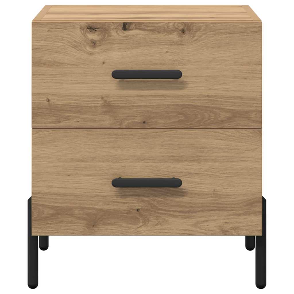 Natskab 2 pcs Artisan Egetræ 40 x 35 x 47,5 cm Konstrueret træ