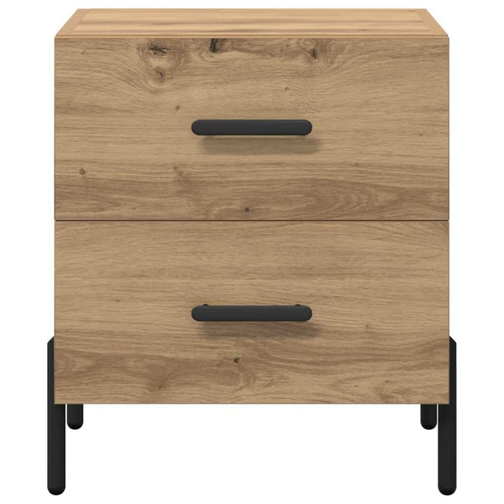 Natskab 2 pcs Artisan Egetræ 40 x 35 x 47,5 cm Konstrueret træ