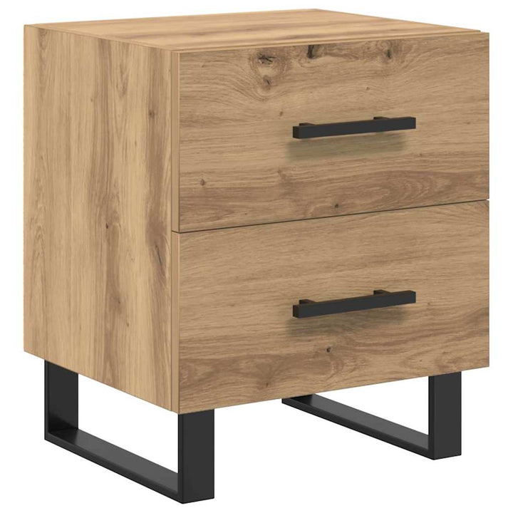 Natskab 2 pcs Artisan Egetræ 40 x 35 x 47,5 cm Konstrueret træ