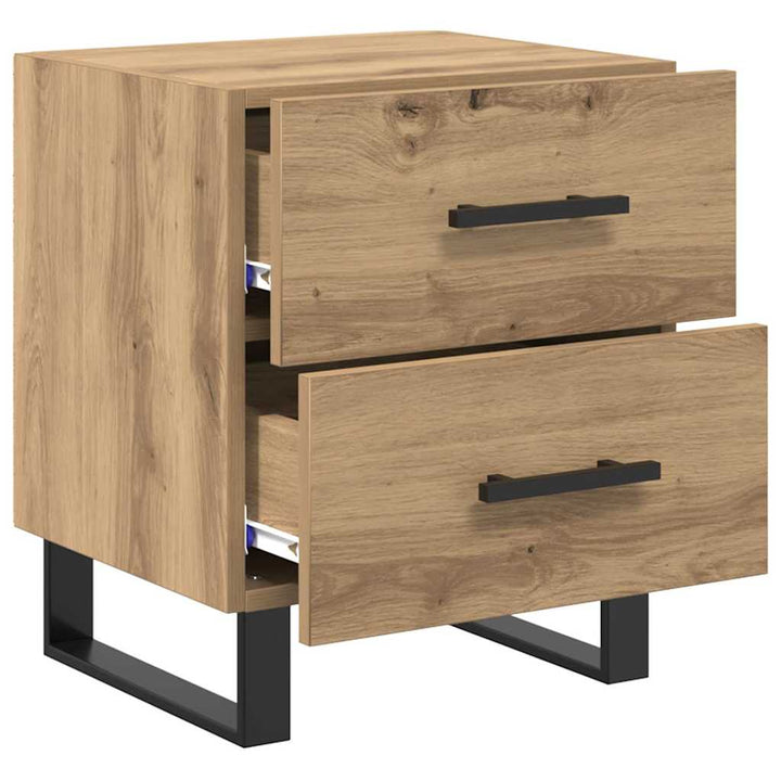 Natskab 2 pcs Artisan Egetræ 40 x 35 x 47,5 cm Konstrueret træ
