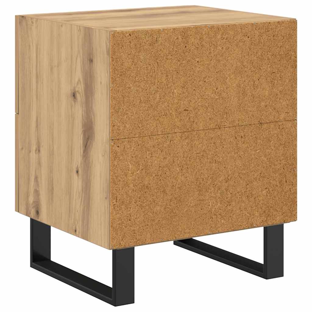 Natskab 2 pcs Artisan Egetræ 40 x 35 x 47,5 cm Konstrueret træ