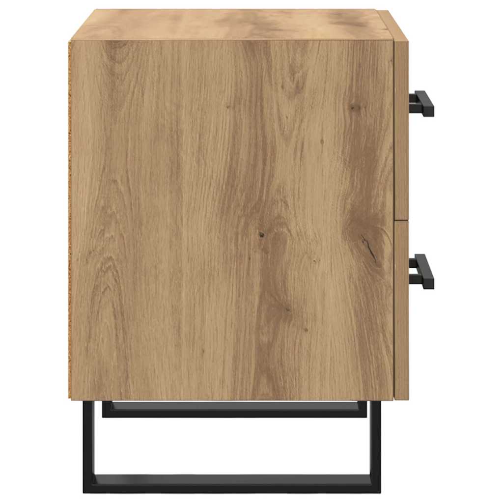 Natskab 2 pcs Artisan Egetræ 40 x 35 x 47,5 cm Konstrueret træ