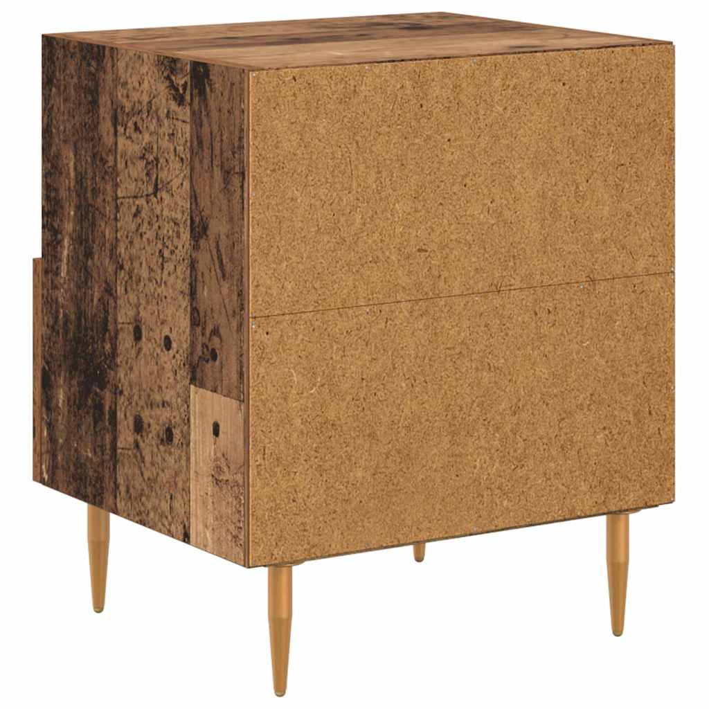 Sengebord med skuffe Brun 40 x 35 x 47,5 cm Konstrueret træ