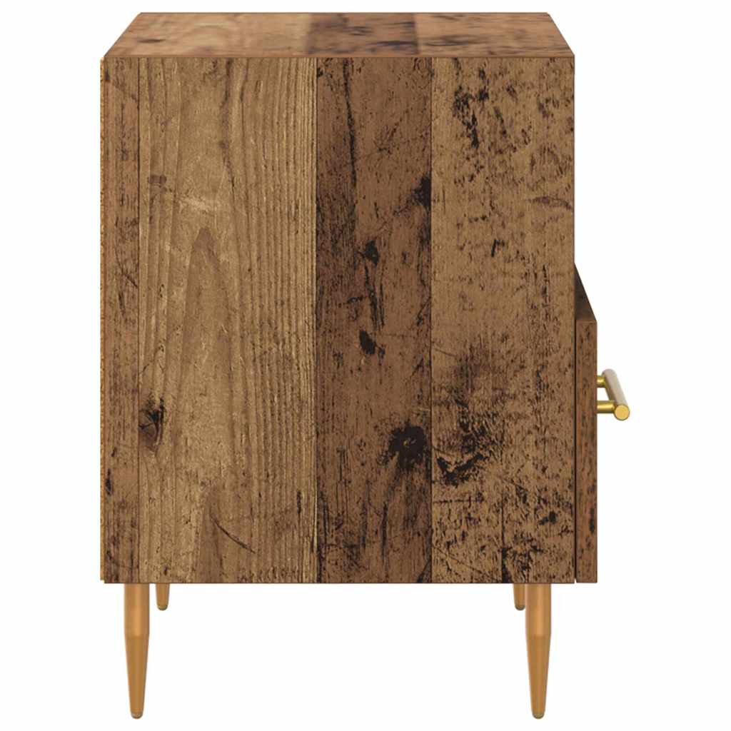 Sengebord med skuffe Brun 40 x 35 x 47,5 cm Konstrueret træ
