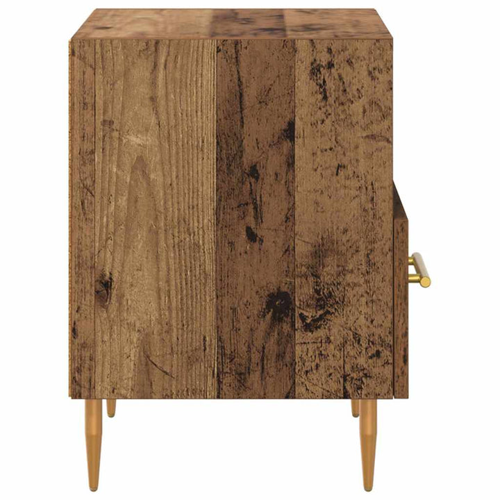 Sengebord med skuffe Brun 40 x 35 x 47,5 cm Konstrueret træ