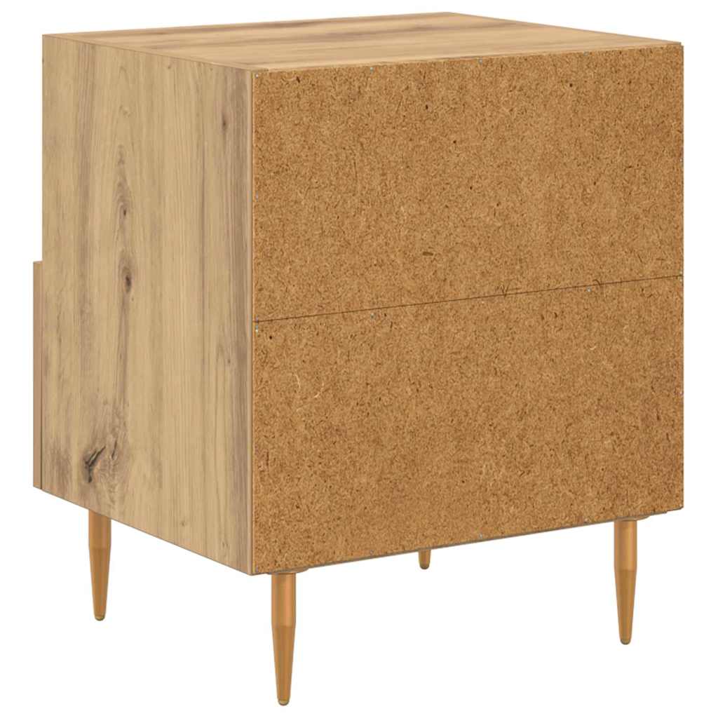 Sengebord med skuffe Brun 40 x 35 x 47,5 cm Konstrueret træ