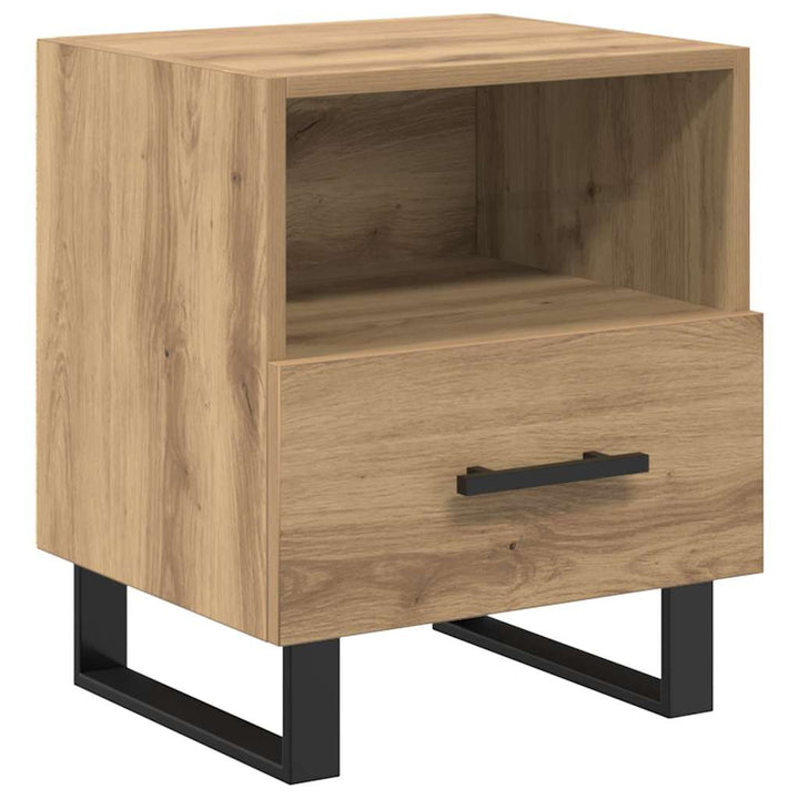 Natskab 2 pcs Artisan Egetræ 40 x 35 x 47,5 cm Konstrueret træ