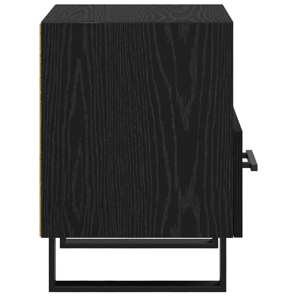 Natskab 2 pcs Sort eg 40 x 35 x 47,5 cm Konstrueret træ