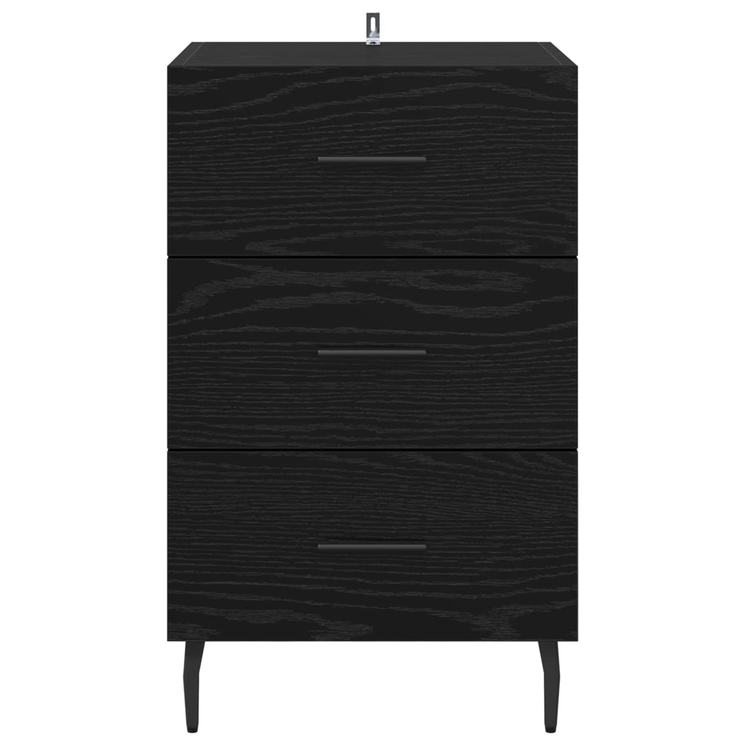 Natskab med skuffe Sort eg 40 x 40 x 66 cm Konstrueret træ