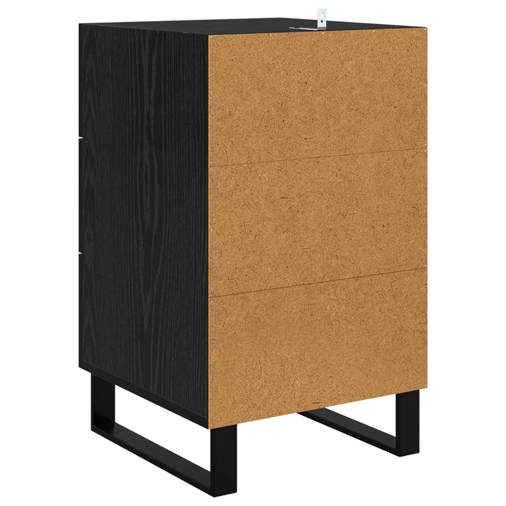Natskab med skuffe Sort eg 40 x 40 x 66 cm Konstrueret træ