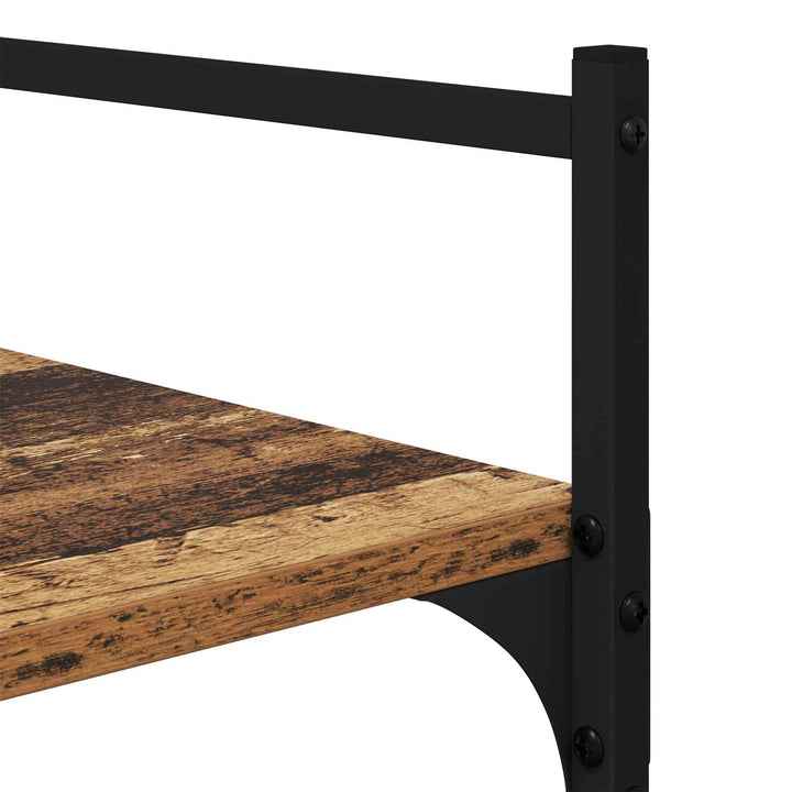 Bogreol 5 niveauer 56 x 32 x 174 cm Konstrueret træ Gammelt træ