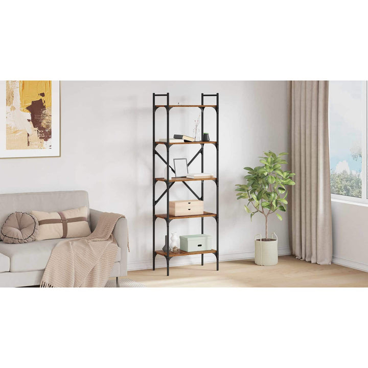 Bogreol Gammelt træ 56 x 32 x 174 cm Konstrueret træ