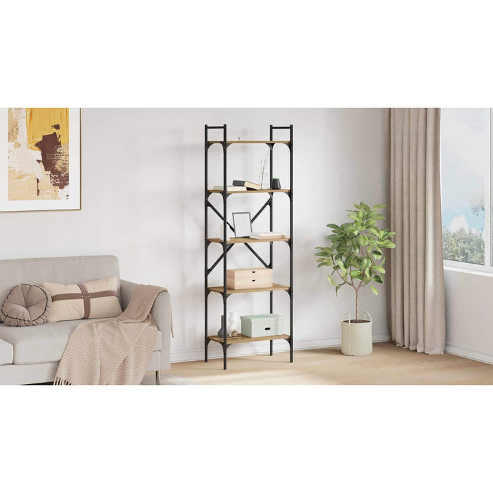 Bogreol Artisan Egetræ 56 x 32 x 174 cm Konstrueret træ