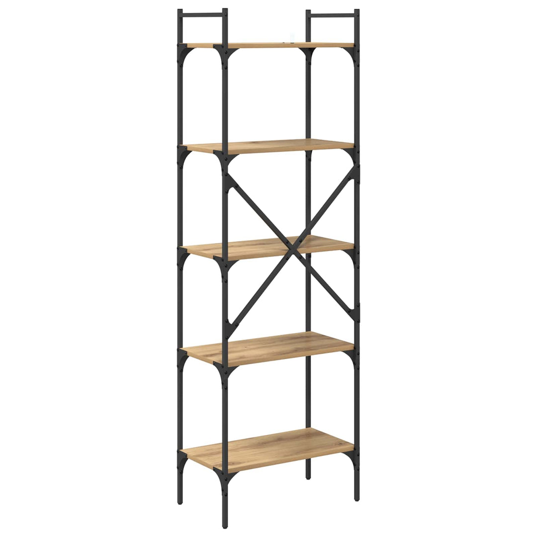 Bogreol Artisan Egetræ 56 x 32 x 174 cm Konstrueret træ