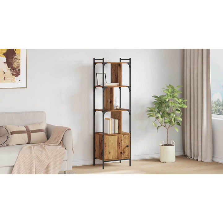 Bogreol Gammelt træ 44,5 x 30 x 154,5 cm Konstrueret træ