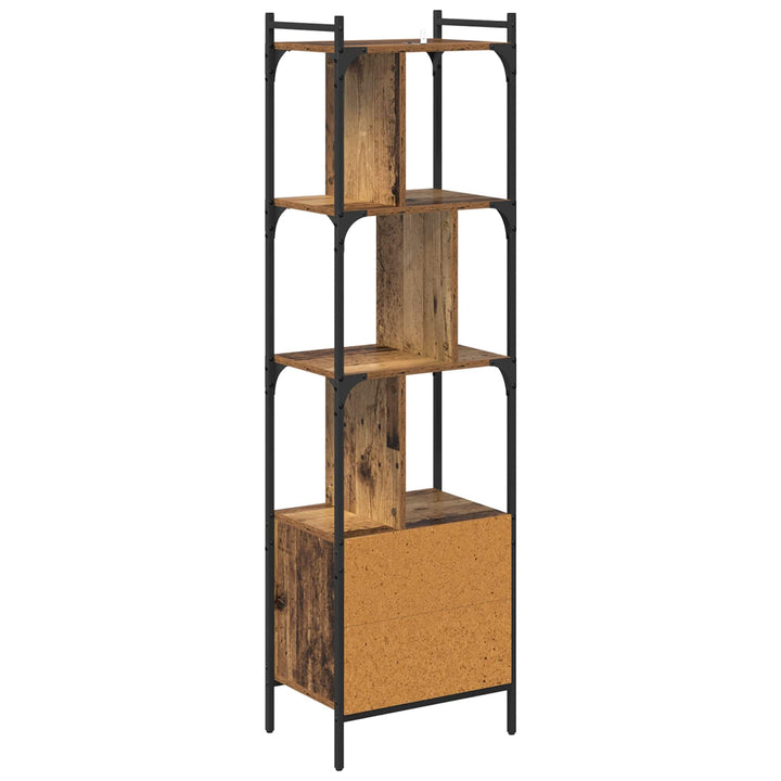 Bogreol Gammelt træ 44,5 x 30 x 154,5 cm Konstrueret træ