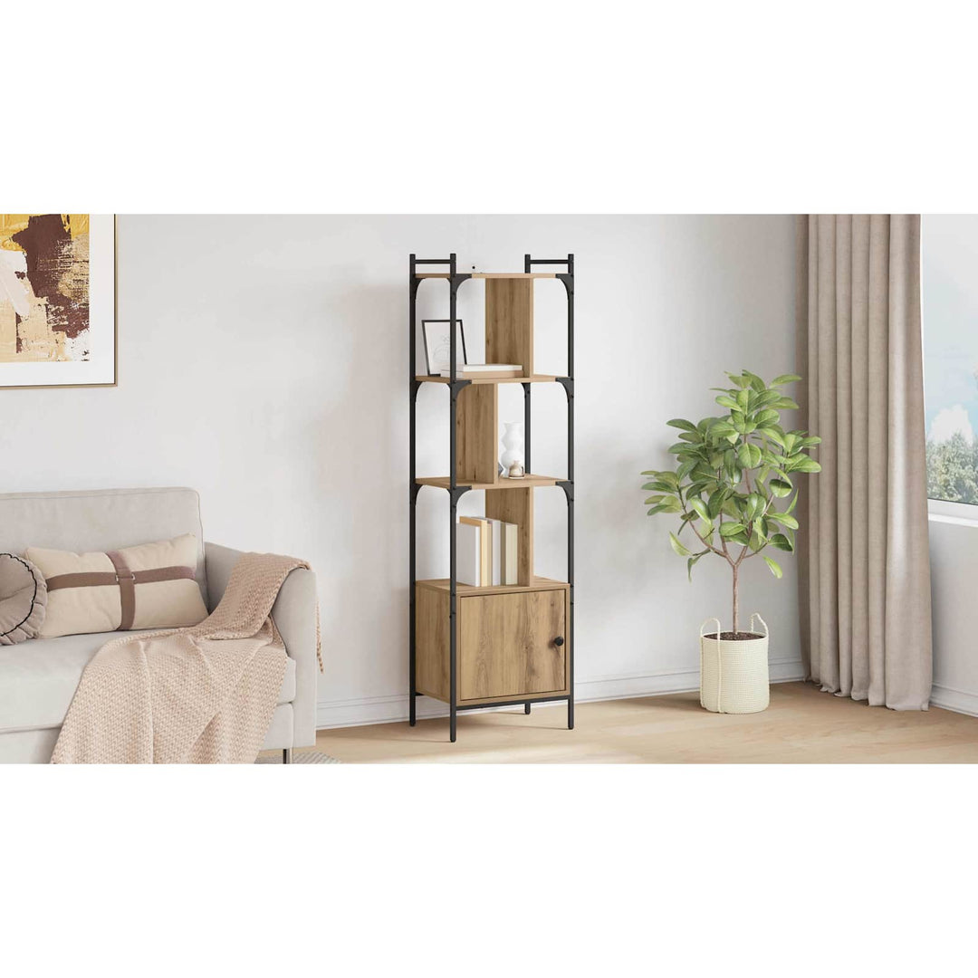 Bogreol Artisan Egetræ 44,5 x 30 x 154,5 cm Konstrueret træ