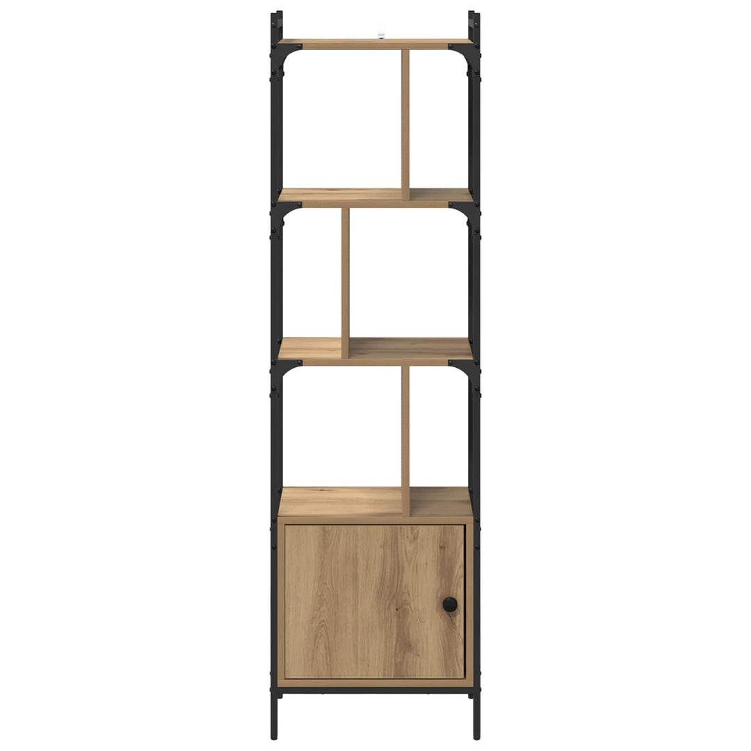 Bogreol 6 niveauer 44,5 x 30 x 154,5 cm Konstrueret træ