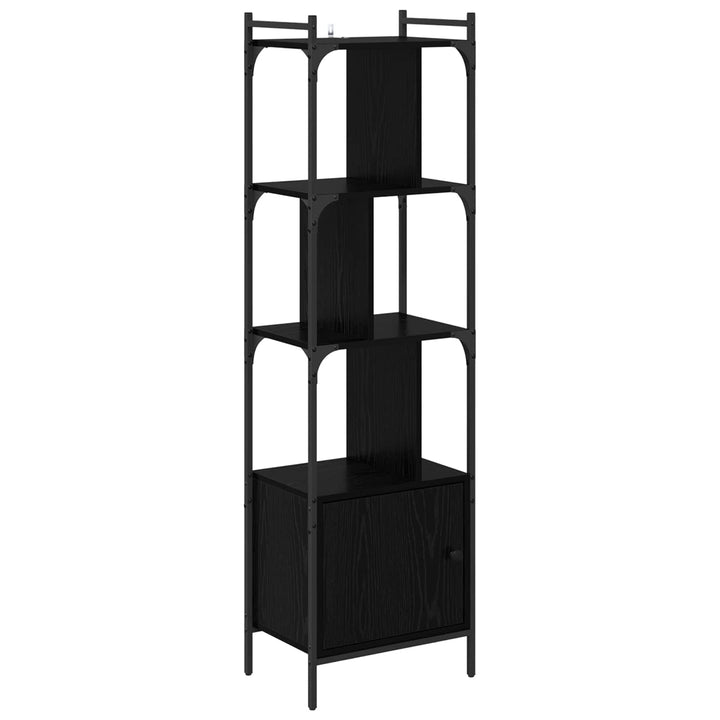 Bogreol Sort eg 44,5 x 30 x 154,5 cm Konstrueret træ