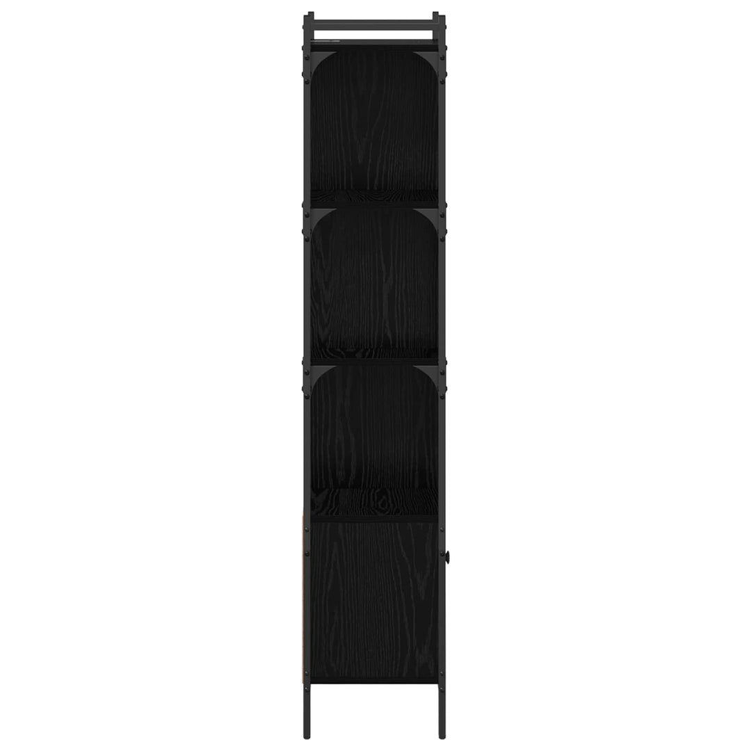 Bogreol Sort eg 44,5 x 30 x 154,5 cm Konstrueret træ