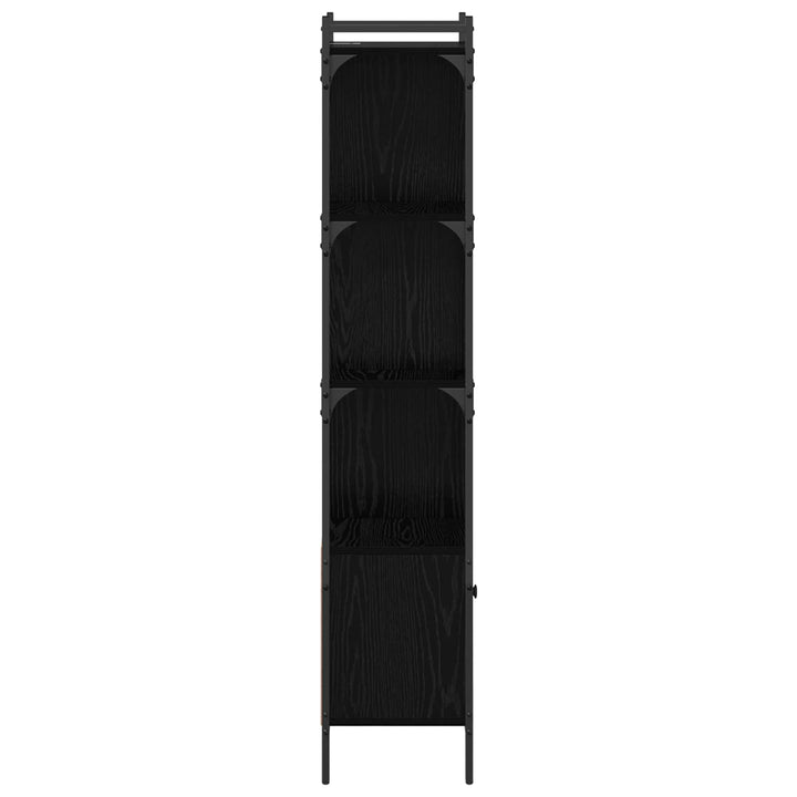 Bogreol Sort eg 44,5 x 30 x 154,5 cm Konstrueret træ