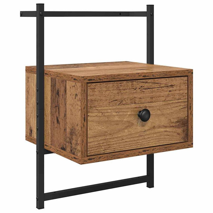 Natskab 2 pcs Gammelt træ 35 x 30 x 51 cm Konstrueret træ