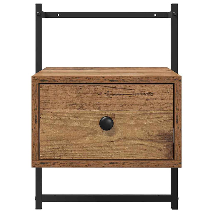 Natskab 2 pcs Gammelt træ 35 x 30 x 51 cm Konstrueret træ
