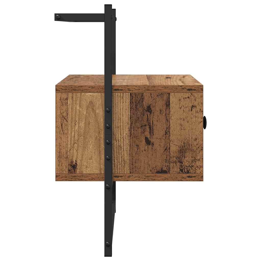 Natskab 2 pcs Gammelt træ 35 x 30 x 51 cm Konstrueret træ