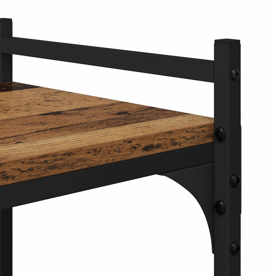 Bogreol Gammelt træ 76 x 32 x 192 cm Konstrueret træ