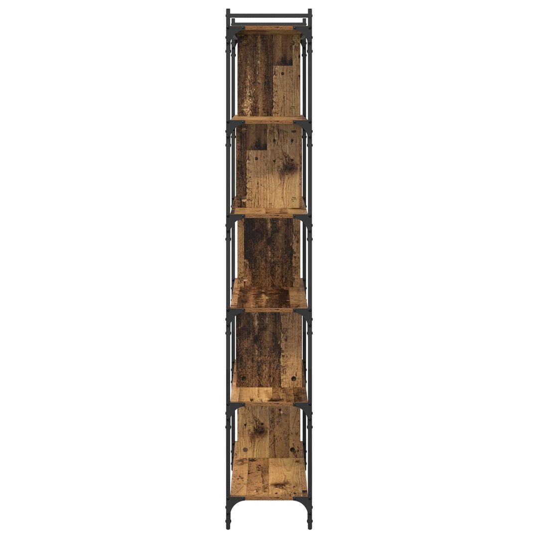 Bogreol Gammelt træ 76 x 32 x 192 cm Konstrueret træ
