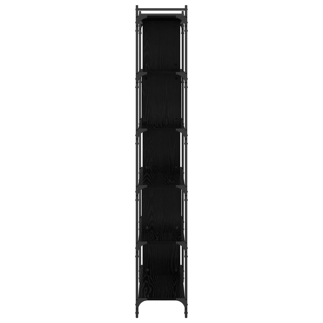 Bogreol Sort eg 76 x 32 x 192 cm Konstrueret træ