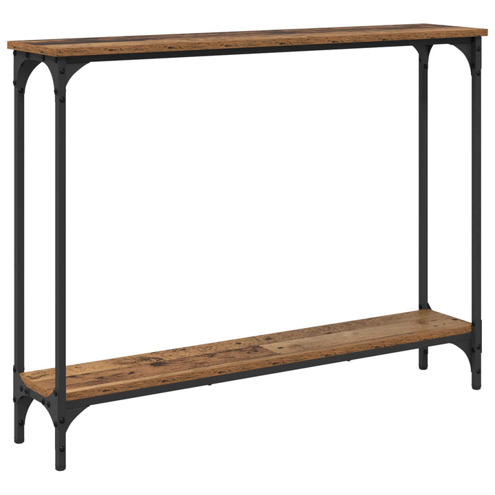Konsolbord Gammelt træ 100 x 22,5 x 75 cm Konstrueret træ