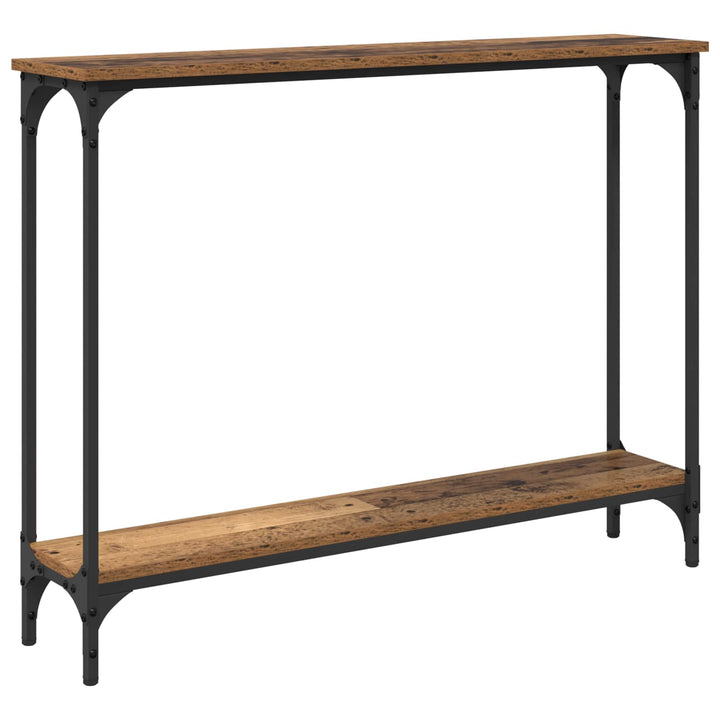 Konsolbord Gammelt træ 100 x 22,5 x 75 cm Konstrueret træ
