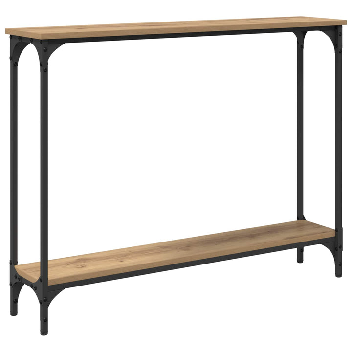 Konsolbord Artisan Egetræ 100 x 22,5 x 75 cm Konstrueret træ