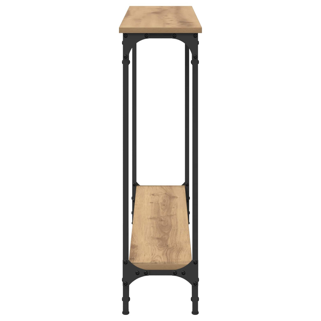 Konsolbord Artisan Egetræ 100 x 22,5 x 75 cm Konstrueret træ