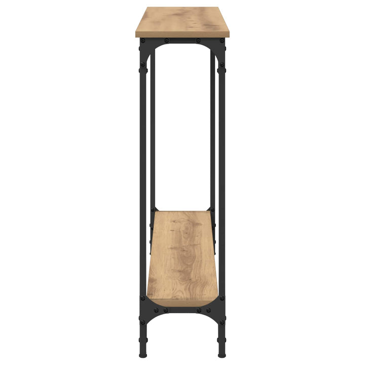 Konsolbord Artisan Egetræ 100 x 22,5 x 75 cm Konstrueret træ