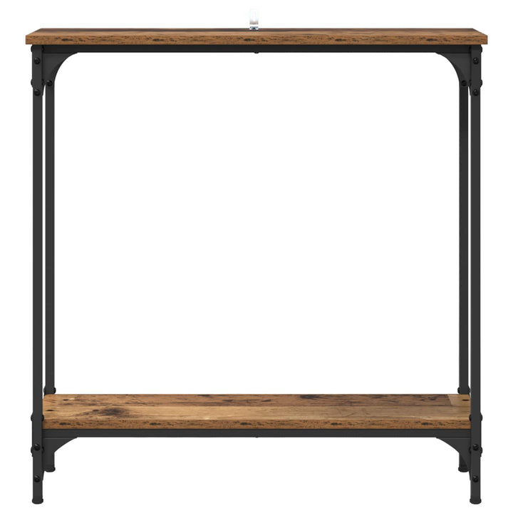 Konsolbord Gammelt træ 75 x 22,5 x 75 cm Konstrueret træ