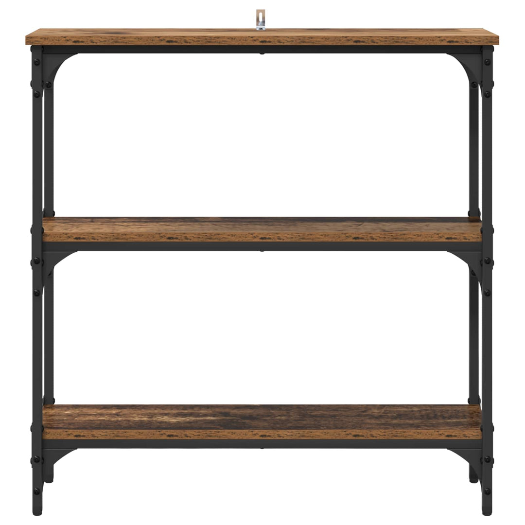 Konsolbord Gammelt træ 75 x 22,5 x 75 cm Konstrueret træ