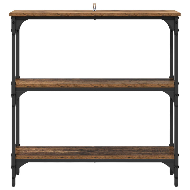 Konsolbord Gammelt træ 75 x 22,5 x 75 cm Konstrueret træ