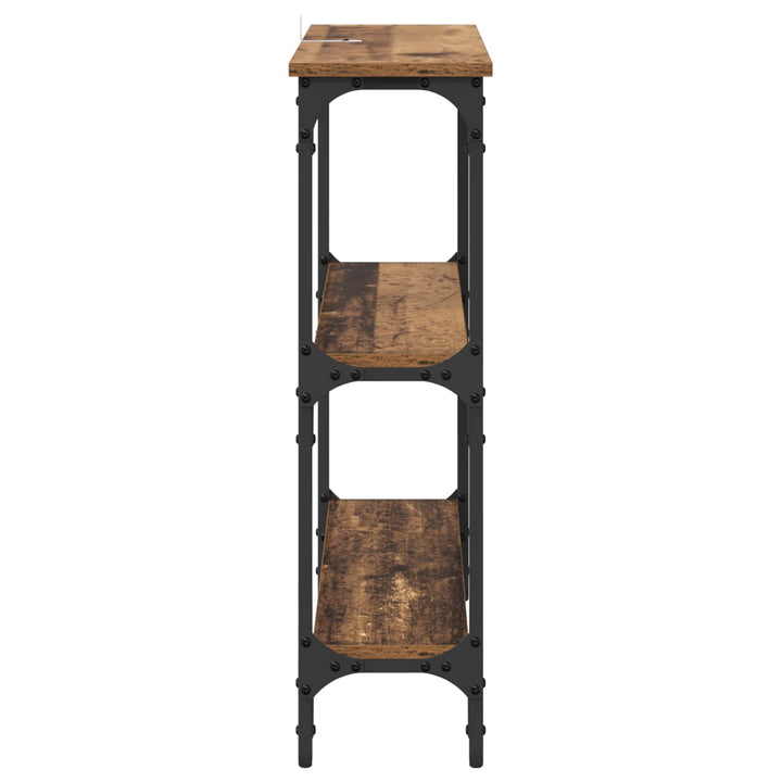 Konsolbord Gammelt træ 75 x 22,5 x 75 cm Konstrueret træ