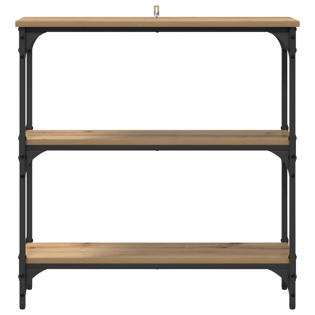 Konsolbord Artisan Egetræ 75 x 22,5 x 75 cm Konstrueret træ