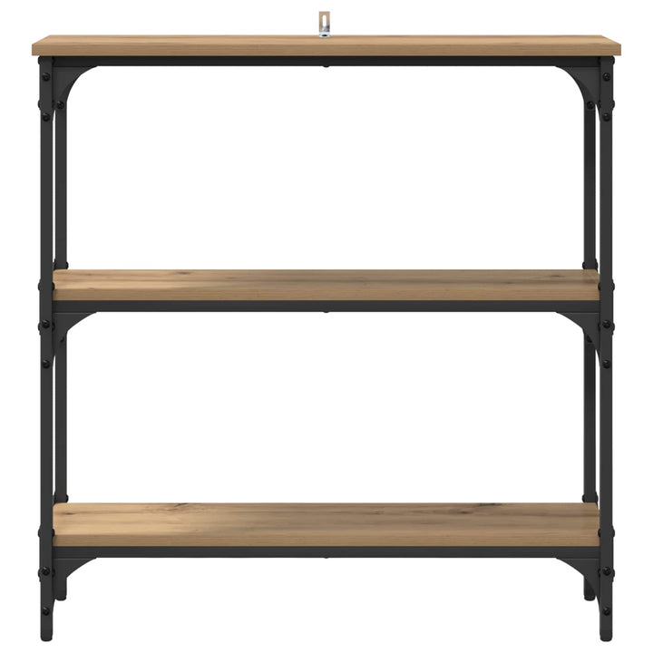Konsolbord Artisan Egetræ 75 x 22,5 x 75 cm Konstrueret træ