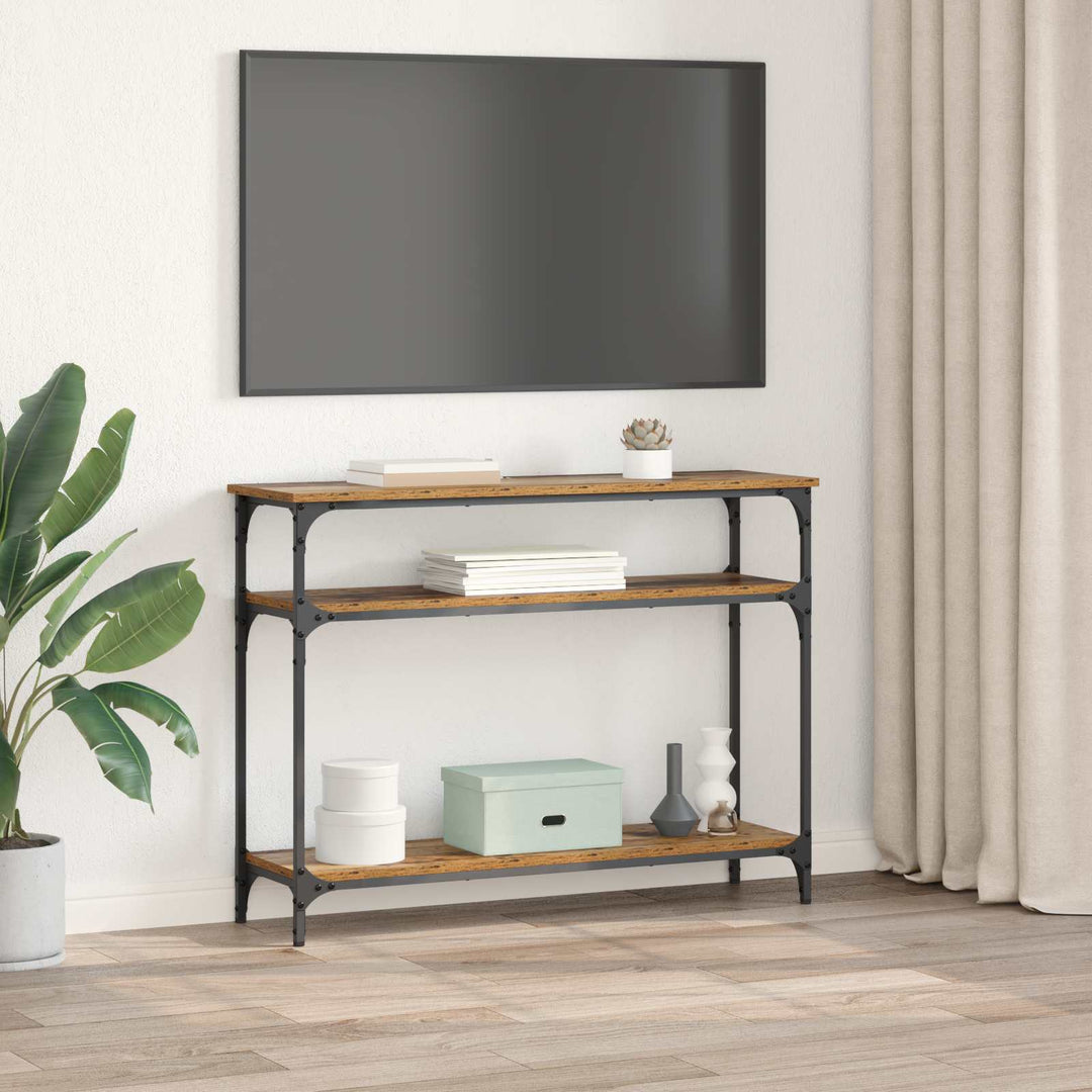 Konsolbord Gammelt træ 100 x 29 x 75 cm Konstrueret træ