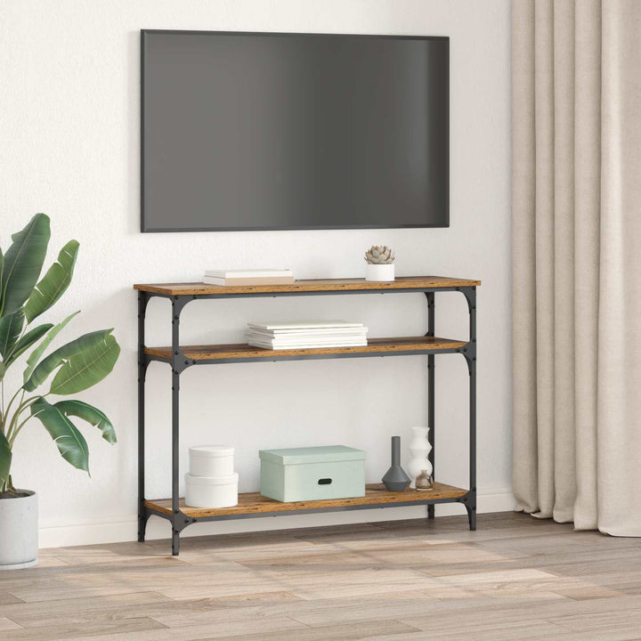 Konsolbord Gammelt træ 100 x 29 x 75 cm Konstrueret træ