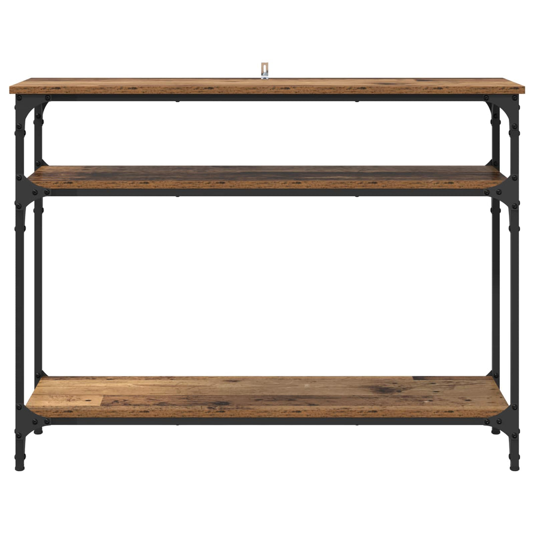 Konsolbord Gammelt træ 100 x 29 x 75 cm Konstrueret træ