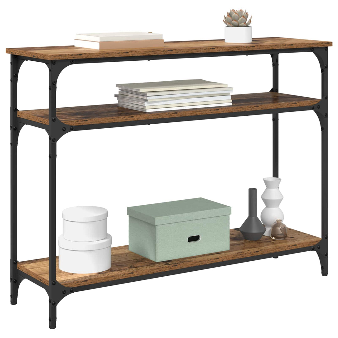 Konsolbord Gammelt træ 100 x 29 x 75 cm Konstrueret træ