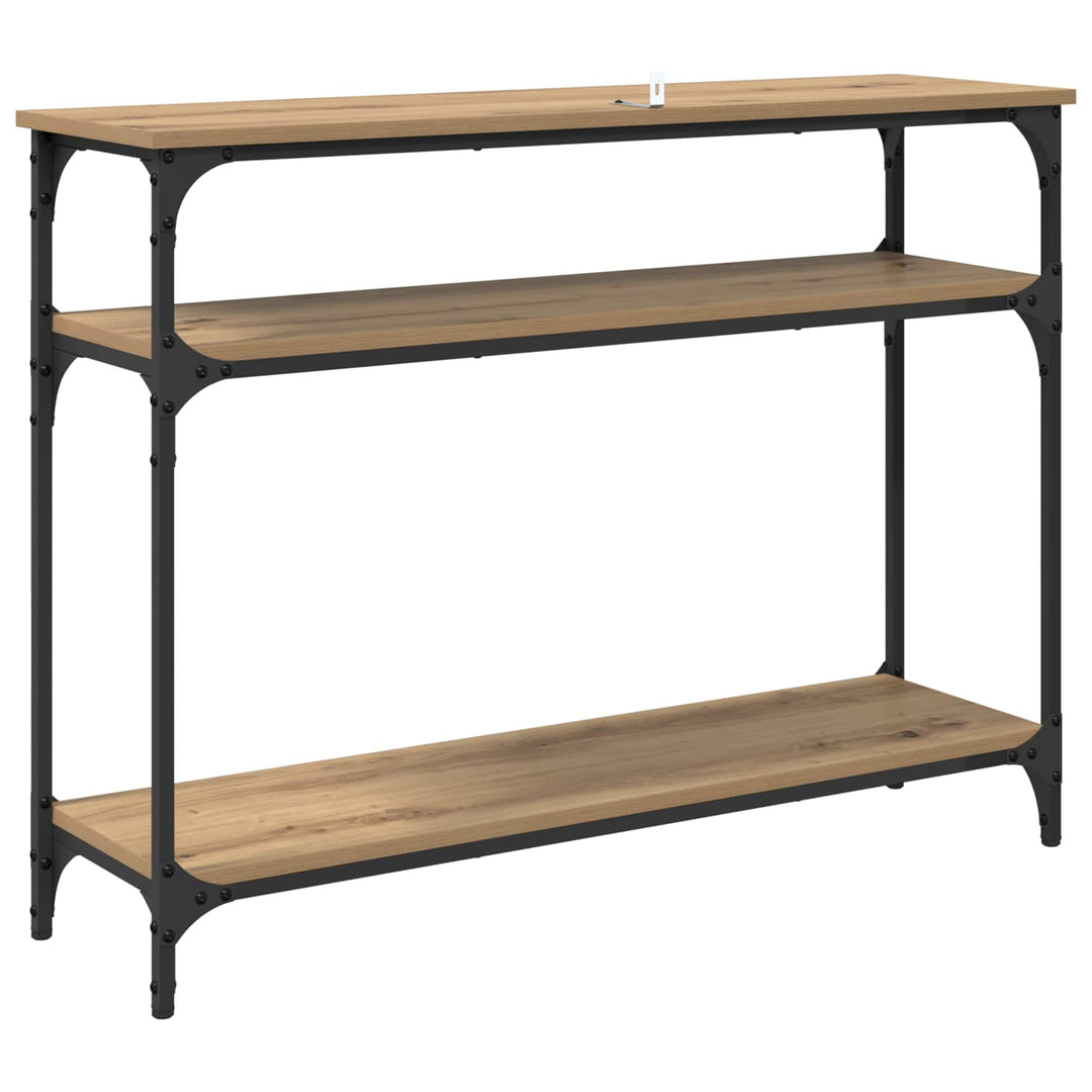 Konsolbord Artisan Egetræ 100 x 29 x 75 cm Konstrueret træ
