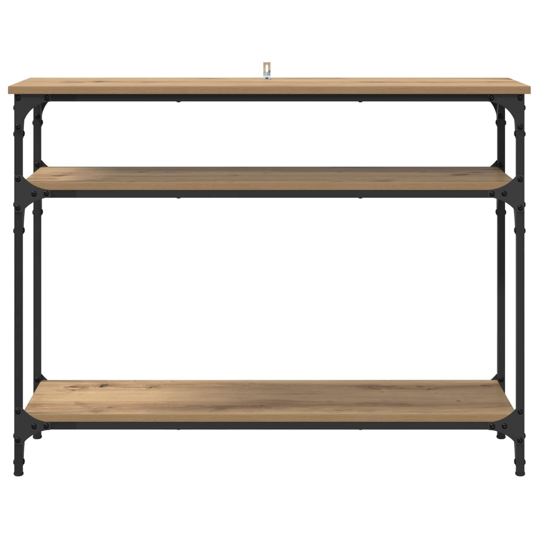 Konsolbord Artisan Egetræ 100 x 29 x 75 cm Konstrueret træ